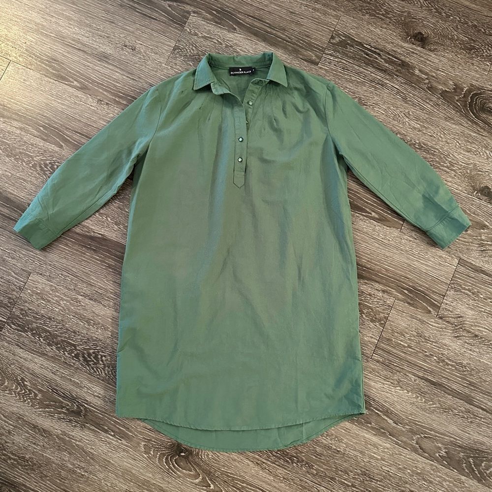 Pomander Place Green Polly Dress